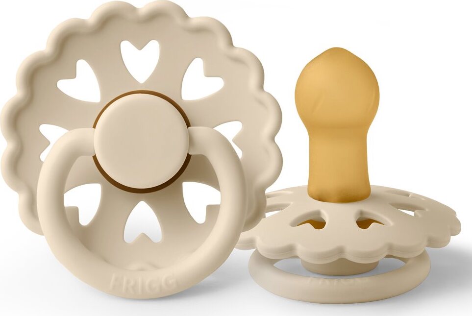 Ciuccio FRIGG In Lattice Rope Croissant Per Neonati 0-6 Mesi, Senza BPA, Design Elegante