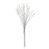Ramo luminoso con ciuffi bianchi 120 nanoled a luce calda decorazione natalizia