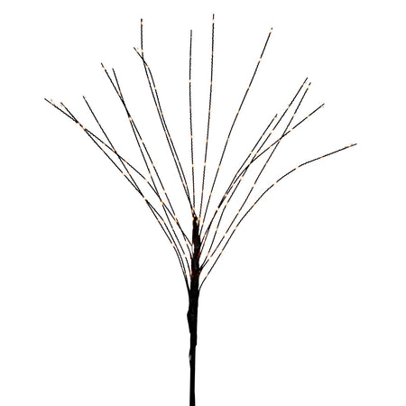 Ramo luminoso con ciuffi marroni 120 nanoled a luce calda e fissa per uso interno ed esterno