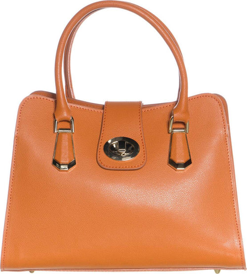 Clara-Bis----Borsa-da-Donna-Arancione-In-Vera-Pelle