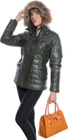 Clara-Bis----Borsa-da-Donna-Arancione-In-Vera-Pelle