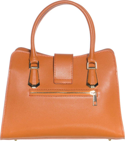 Clara-Bis----Borsa-da-Donna-Arancione-In-Vera-Pelle