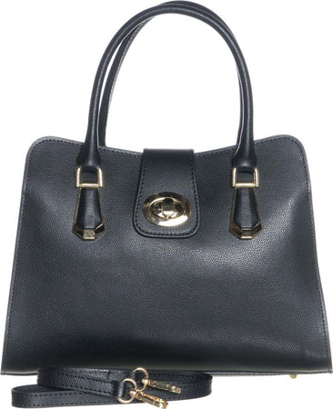 Clara-Bis----Borsa-da-Donna-Nero-In-Vera-Pelle