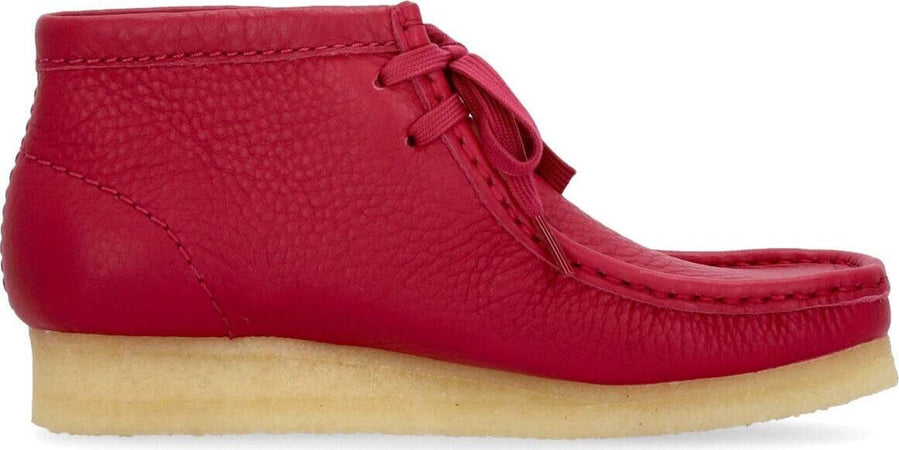 CLARKS-Scarpa-Lifestyle-Donna-W-Wallabee-Boot-Berry-Leather-da-donna