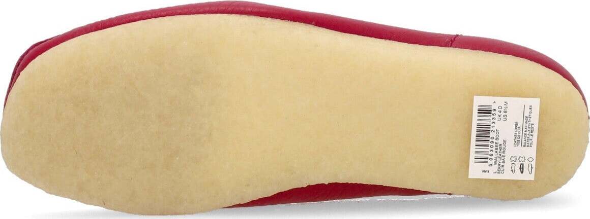 CLARKS-Scarpa-Lifestyle-Donna-W-Wallabee-Boot-Berry-Leather-da-donna
