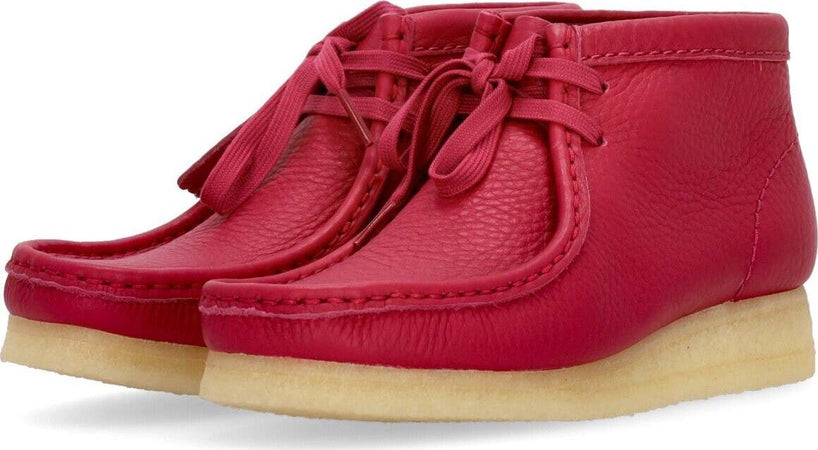 CLARKS-Scarpa-Lifestyle-Donna-W-Wallabee-Boot-Berry-Leather-da-donna