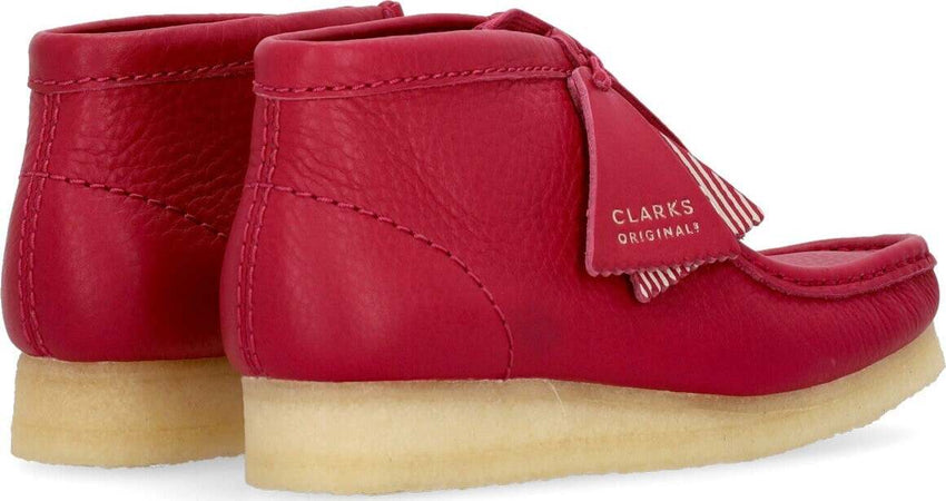 CLARKS-Scarpa-Lifestyle-Donna-W-Wallabee-Boot-Berry-Leather-da-donna