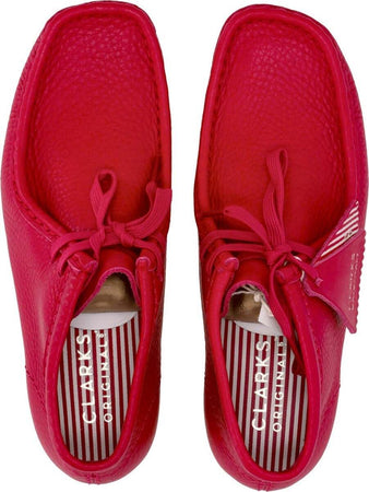 CLARKS-Scarpa-Lifestyle-Donna-W-Wallabee-Boot-Berry-Leather-da-donna