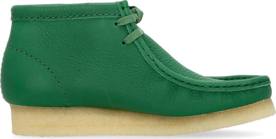CLARKS-Scarpa-Lifestyle-Donna-W-Wallabee-Boot-Cactus-Green-Leather-da-donna