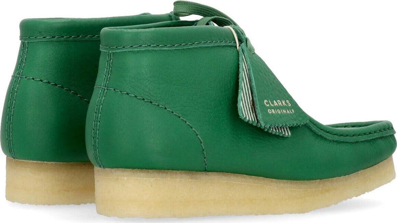 CLARKS-Scarpa-Lifestyle-Donna-W-Wallabee-Boot-Cactus-Green-Leather-da-donna