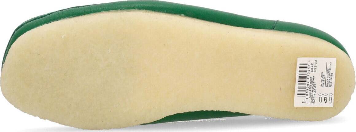 CLARKS-Scarpa-Lifestyle-Donna-W-Wallabee-Boot-Cactus-Green-Leather-da-donna