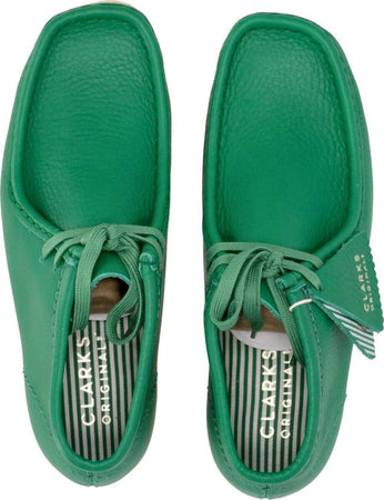 CLARKS-Scarpa-Lifestyle-Donna-W-Wallabee-Boot-Cactus-Green-Leather-da-donna