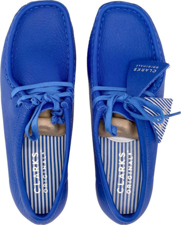 CLARKS-Scarpa-Lifestyle-Donna-W-Wallabee-Bright-Blue-Leather-da-donna