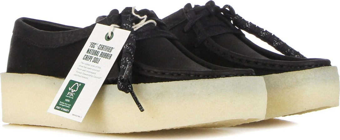 CLARKS-Scarpa-Lifestyle-Donna-W-Wallabee-Cup-Black/nubuck-da-donna