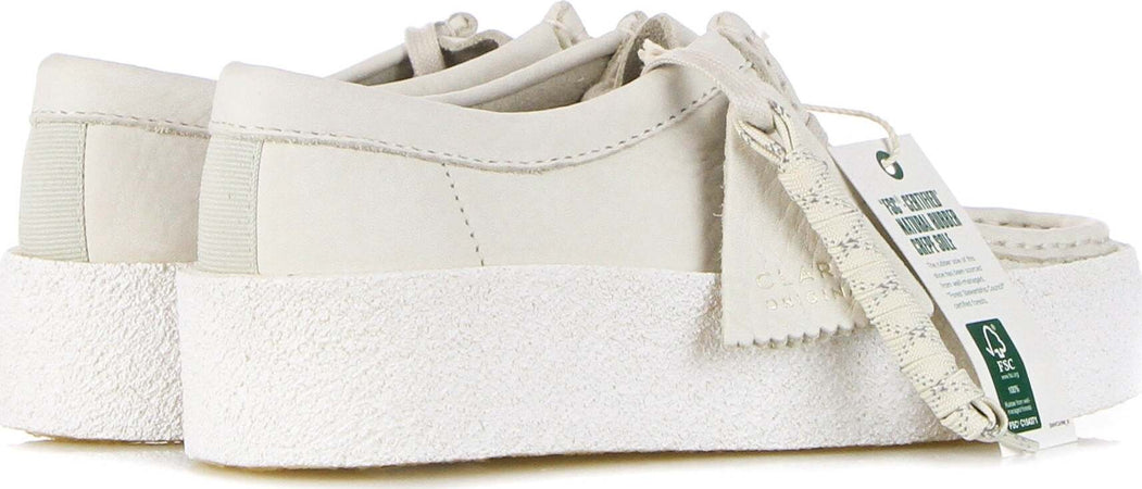 CLARKS-Scarpa-Lifestyle-Donna-W-Wallabee-Cup-White/nubuck-da-donna