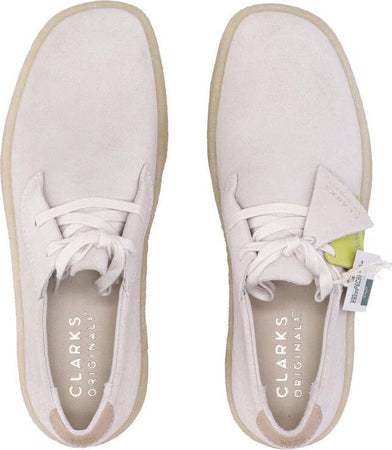 CLARKS-Scarpa-Lifestyle-Uomo-Ashcott-Cup-Off-White-Suede-da-uomo