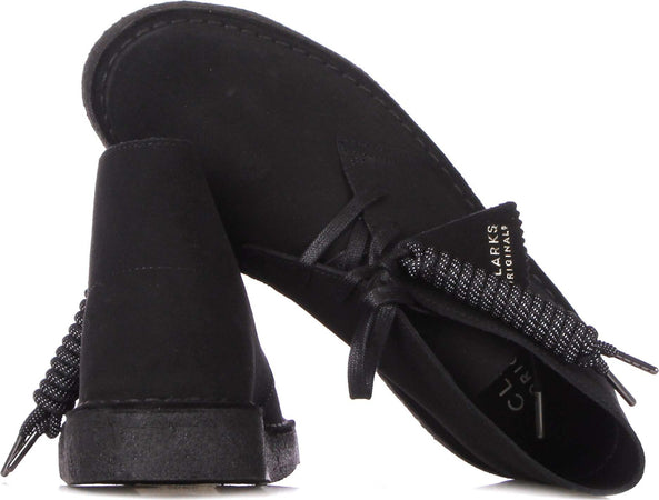 CLARKS-Scarpa-Lifestyle-Uomo-Desert-Coal-Black-Suede-da-uomo
