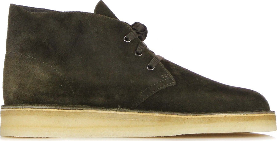 CLARKS-Scarpa-Lifestyle-Uomo-Desert-Coal-Olive-Suede-da-uomo