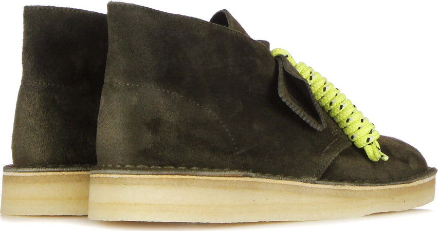 CLARKS-Scarpa-Lifestyle-Uomo-Desert-Coal-Olive-Suede-da-uomo