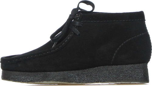 CLARKS-Scarpa-Lifestyle-Uomo-Wallabee-Boot-Black-Suede-da-uomo