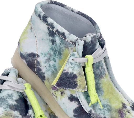 CLARKS-Scarpa-Lifestyle-Uomo-Wallabee-Boot-Turquoise-Tie-Dye-da-uomo