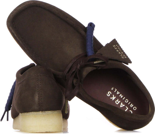 CLARKS-Scarpa-Lifestyle-Uomo-Wallabee-Dark-Brown-Suede-da-uomo