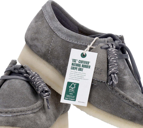 CLARKS-Scarpa-Lifestyle-Uomo-Wallabee-Grey-Suede-da-uomo