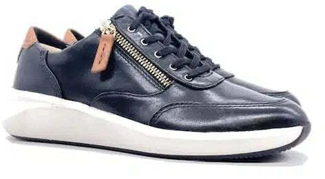 CLARKS Sneaker Donna Un Rio Zip Nero