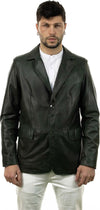 Classic---Giacca-Uomo-Verde-in-vera-pelle