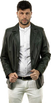 Classic---Giacca-Uomo-Verde-in-vera-pelle
