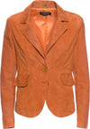 Classic-712---Giacca-Donna-Arancio-in-vera-pelle-camoscio