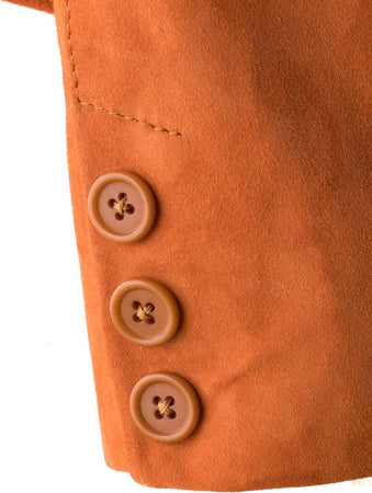 Classic-712---Giacca-Donna-Arancio-in-vera-pelle-camoscio