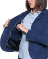 Classic-712---Giacca-Donna-Blu-in-vera-pelle-camoscio