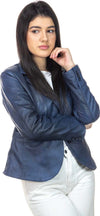 Classic-712---Giacca-Donna-Blu-in-vera-pelle