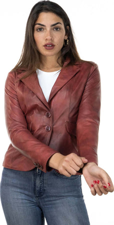Classic-712---Giacca-Donna-Bordeaux-in-vera-pelle