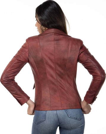 Classic-712---Giacca-Donna-Bordeaux-in-vera-pelle