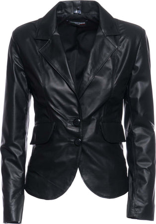 Classic-712---Giacca-Donna-Nera-in-vera-pelle
