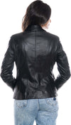 Classic-712---Giacca-Donna-Nera-in-vera-pelle
