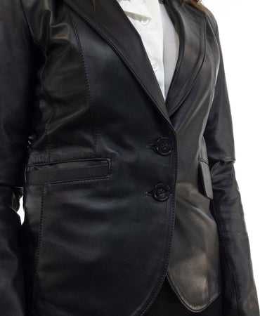 Classic-712---Giacca-Donna-Nera-in-vera-pelle