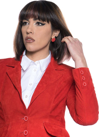 Classic-712---Giacca-Donna-Rossa-in-vera-pelle-camoscio