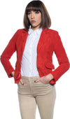 Classic-712---Giacca-Donna-Rossa-in-vera-pelle-camoscio
