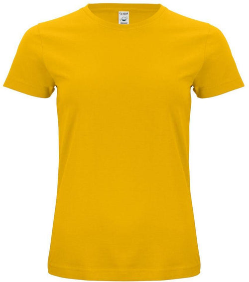 Classic Organic-T Giallo T-Shirt Donna Cotone Biologico Ecosostenibile