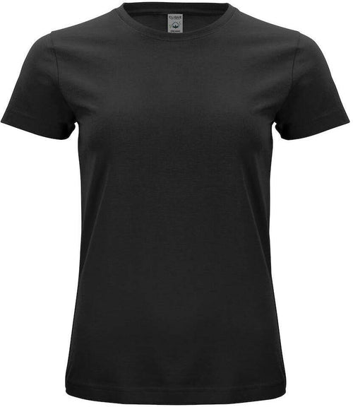 Classic Organic-T Nero T-Shirt Donna Cotone Biologico Ecosostenibile