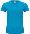 Classic Organic-T Turchese Azzurro T-Shirt Donna Cotone Biologico Ecosostenibile