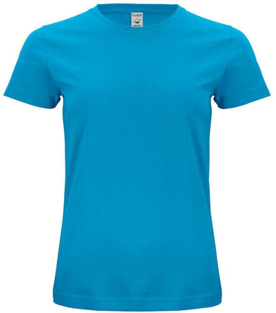 Classic Organic-T Turchese Azzurro T-Shirt Donna Cotone Biologico Ecosostenibile