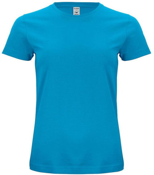 Classic Organic-T Turchese Azzurro T-Shirt Donna Cotone Biologico Ecosostenibile