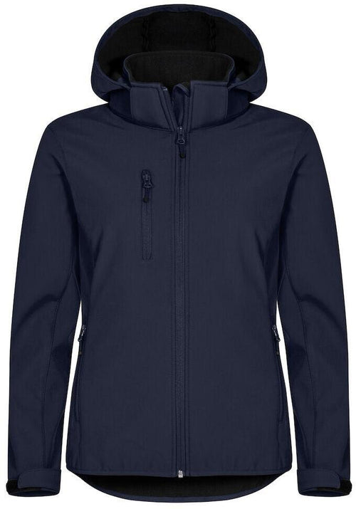 Classic Softshell Donna Blu Triplo Strato con Cappuccio