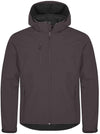 Classic Softshell Grigio Antracite Triplo Strato con Cappuccio
