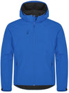 Classic Softshell Royal Azzurro Triplo Strato con Cappuccio Taglie Forti