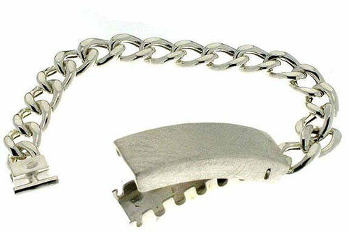 Classico Bracciale Argento Con Centrale